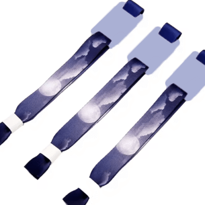 Asset Track Pro 13.56 MHz Printable Festival Event Woven Cloth Ultralight Custom Smart Chip Wristband/Bracelet With RFID
