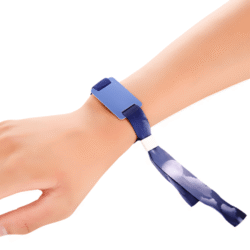 Asset Track Pro 13.56 MHz Printable Festival Event Woven Cloth Ultralight Custom Smart Chip Wristband/Bracelet With RFID