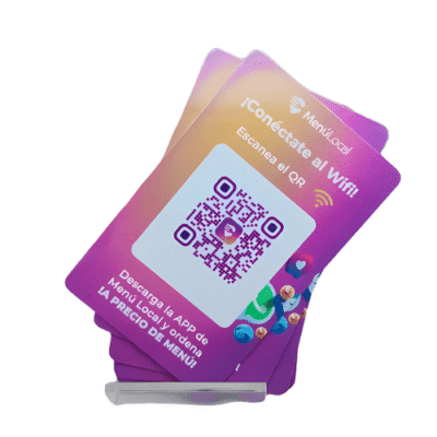 Asset Track Pro Motion RFID Logo QR Code Google Review Business Card Tag 13.56 MHz