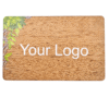 Custom Sapele Wood MIFARE 1K NFC Card with QR option - Asset Track Pro