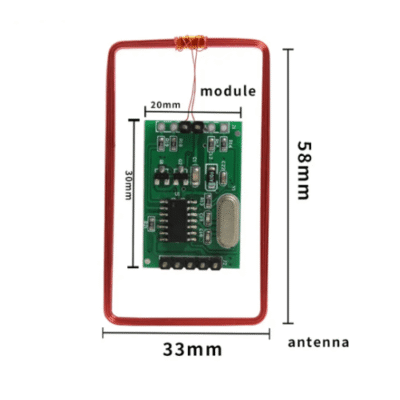 RFID Pro UART Reader Module TTL Embedded RFID Antenna Reader Module - Asset Track Pro