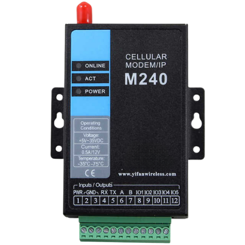 Industrial Wireless Modem with RS232 RS485 Connectivity - Asset Track Pro