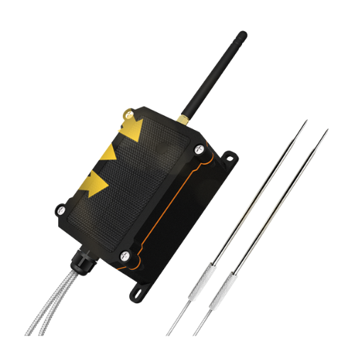 LoRaWAN Wireless Temperature Tag With Dual Sensors - Asset Track Pro