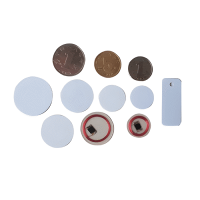 Waterproof RFID Sticker Coin Round Tag Card  PVC Sticker Coin - Asset Track Pro