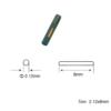 Asset Track Pro 0.08 in x 0.47 in (2.12 mm x 12 mm) Glass Tube Rfid Tag Pet Microchip For Animal Tracking