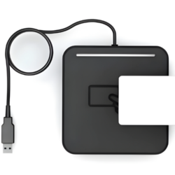 USB RFID Contactless Card Reader, ISO/IEC 14443A, 13.56 MHz - Asset Track Pro