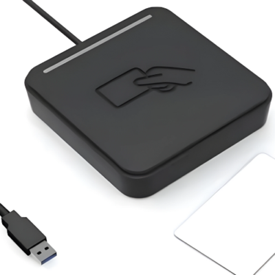 USB RFID Contactless Card Reader, ISO/IEC 14443A, 13.56 MHz - Asset Track Pro