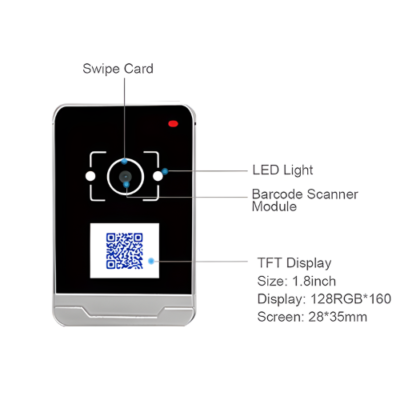 Digital Green Pass QR Scanner, IC Card Reader, Access Control - Asset Track Pro