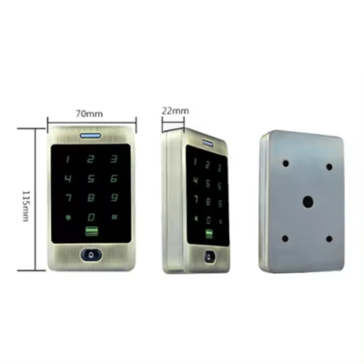 ATPLF-201-2-1.png Single Outdoor RFID Card Reader Metal Touch Access Controller - Asset Track Pro