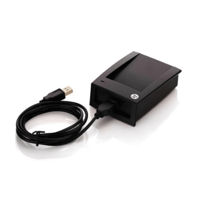 RFID Card Reader Writer Desktop, USB Interface with LED & Beeper - Asset Track Pro