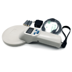 Bluetooth Handheld RFID Animal Chip Scanner, Records Storage - Asset Track Pro
