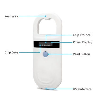 PetSafe EMID Advanced RFID Animal Microchip Reader for Pets & Livestock - Asset Track Pro