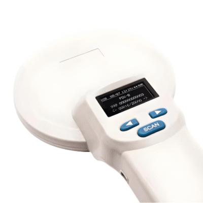Portable RFID Animal Chip Reader with Bluetooth, Handheld for Pets & Livestock - Asset Track Pro