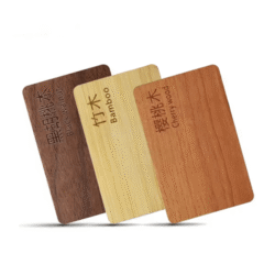 Eco-Friendly Wooden RFID Hotel Key Card, Frequency Room Card - Asset Track Pro