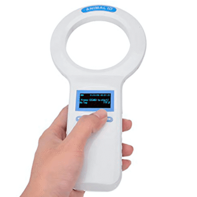 Portable RFID Microchip Reader Animal Scanner For Pet Management - Asset Track Pro