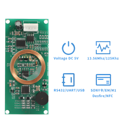 Dual-Frequency RFID Contactless Reader Module, Wide Read Range - Asset Track Pro