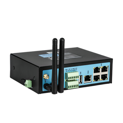 Industrial PoE Smart Gateway for Serial, Ethernet, DI/DO & Bluetooth Sensors - Asset Track Pro