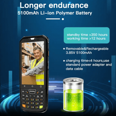 NFC Scanner with 5MP Front, 13MP Rear Camera, 4GB RAM, Android - Asset Track Pro