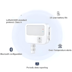 LoRaWAN Temperature and Humidity Sensor With Alerts - Asset Track Pro
