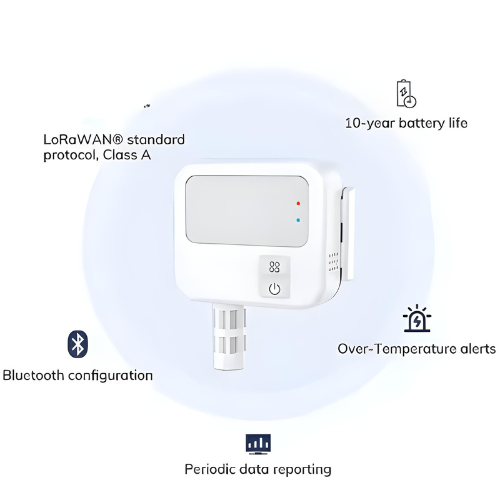 LoRaWAN Temperature and Humidity Sensor With Alerts - Asset Track Pro