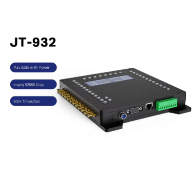 Advanced 32-Port UHF RFID Reader with Adjustable Power & Integrated Antenna - Asset Track Pro