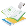 Custom Square RFID Library Tags, UHF 860 MHz to 960 MHz, Durable Design - Asset Track Pro