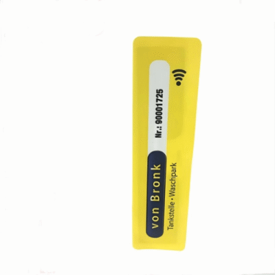 Waterproof Tamper Proof RFID Windshield Tag - 860-960 MHz - Custom Sizes - Asset Track Pro