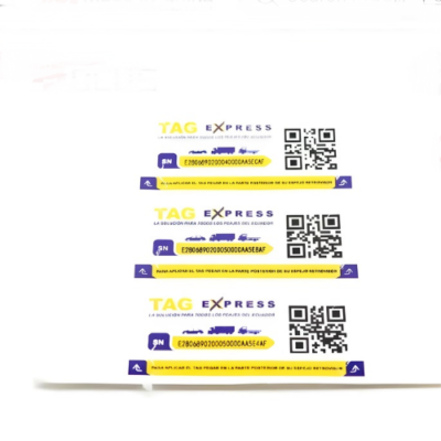 Waterproof Tamper Proof RFID Windshield Tag - 860-960 MHz - Custom Sizes - Asset Track Pro
