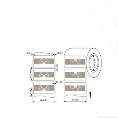 Anti-Fake Tamper Proof UHF RFID Windshield Tag 860 MHz to 960 MHz - Asset Track Pro