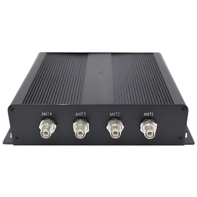 ATPUHF-408-3.png 4-Port RFID Reader for Access Control, Card Reading & Writing, Long Range & Buzzer - Asset Track Pro
