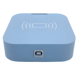 Compact UHF RFID Desktop Reader Writer, USB 2, Wide Temp Range, Durable Build – Asset Track Pro