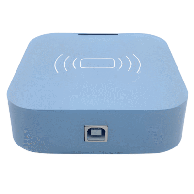 ATPUHF-438-1.png Compact UHF RFID Desktop Reader Writer, USB 2, Wide Temp Range, Durable Build – Asset Track Pro