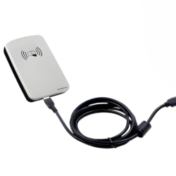 USB Powered UHF RFID Desktop Reader, Adjustable RF Power & ISO 18000 Protocol - Asset Track Pro
