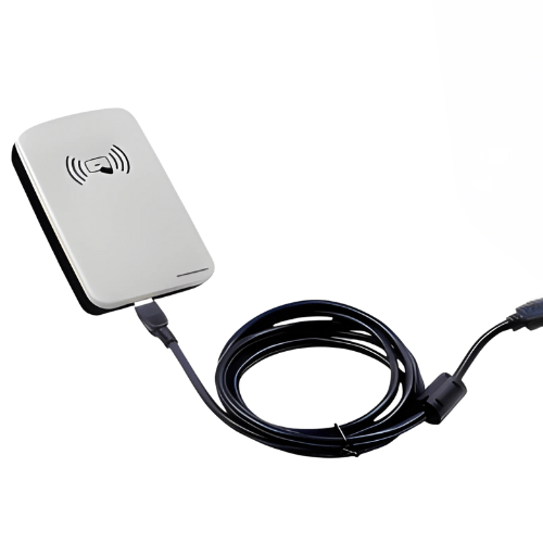 USB Powered UHF RFID Desktop Reader, Adjustable RF Power & ISO 18000 Protocol - Asset Track Pro