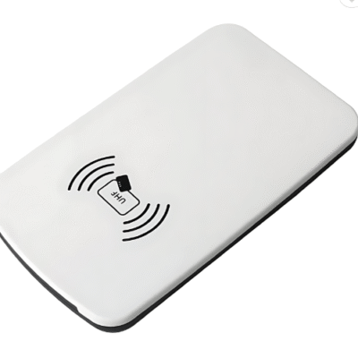 High Efficiency Desktop UHF RFID Reader, Dual Antenna, 16.9 in Reading Range - Asset Track Pro