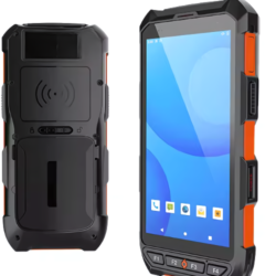 UHF RFID Handheld Reader with GPRS, Barcode Scanner, Android 10, 4800 mAh - Asset Track Pro