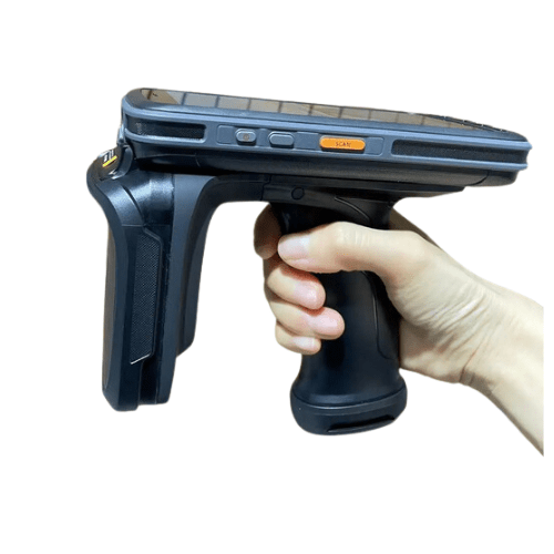 UHF RFID Handheld Barcode Scanner with 4dBi Antenna Gain - Asset Track Pro