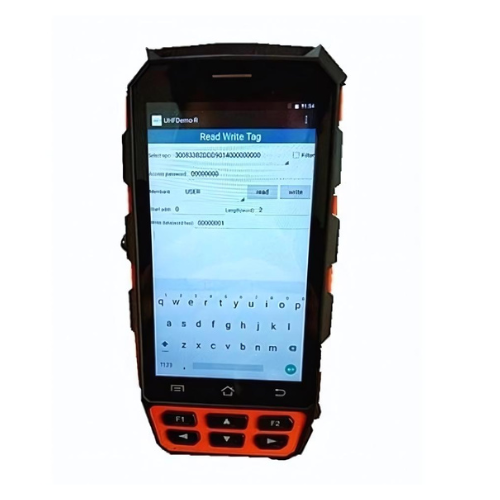 Long Range UHF RFID Handheld Reader with Pistol Grip, Android 7 OS, IP65, 4G - Asset Track Pro