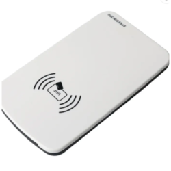 Asset Track Pro Double USB Fixed Desktop UHF RFID Reader Writer UHF Reader For Access Control Tracking Management - Antenna Gain 3 dBi