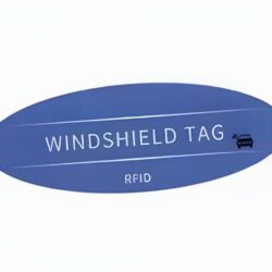 Asset Track Pro RFID Printed Serial Number Vehicle Windshield Sticker Windscreen Tag – Frequency 860 MHz to 960 MHz