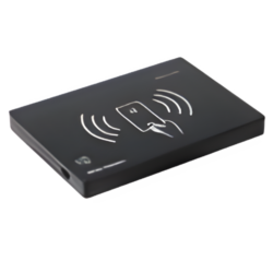 High-Security UHF RFID Desktop Reader/Writer, Encrypted Card Issuance - Asset Track Pro