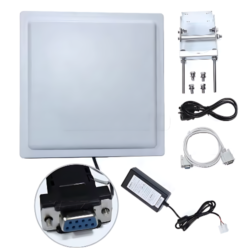 High-Performance UHF RFID Reader with Long-Distance 12 dBi Antenna, 49.2 ft Range - Asset Track Pro