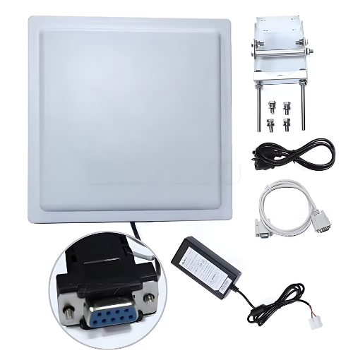 High-Performance UHF RFID Reader with Long-Distance 12 dBi Antenna, 49.2 ft Range - Asset Track Pro