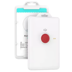 Waterproof IP67 LoRaWAN Badge with Alarm Device and GPS - Asset Track Pro