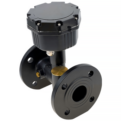 Black Cast Steel Water Meter with IP68 Protection - Asset Track Pro