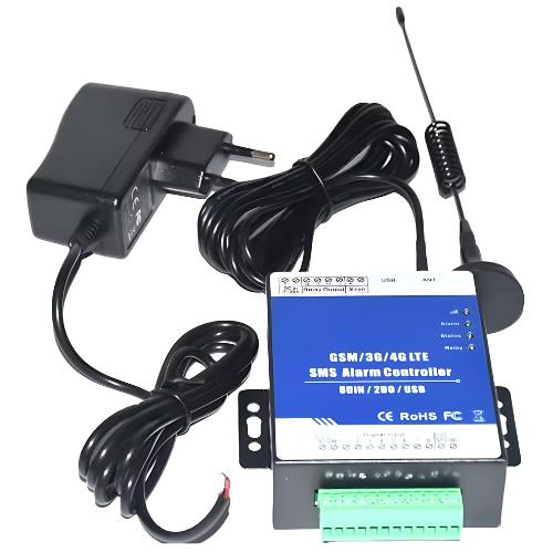 GSM 2G Cellular SMS Alarm Controller with Relay Outputs and USB Port - Asset Track Pro