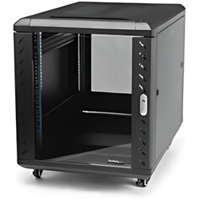 Data Center Metal Server Rack with 15u Network - Asset Track Pro