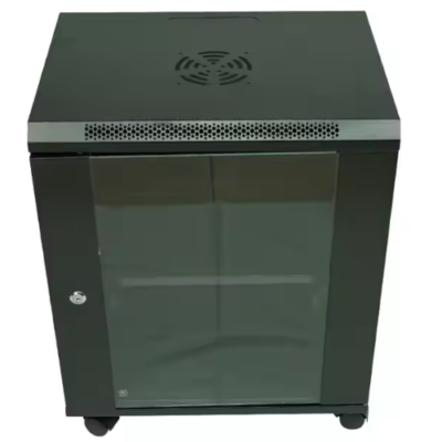 ATPDCE-208-1.png 12U Indoor Floor Standing Network Server Rack with Glass Door - Asset Track Pro
