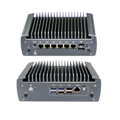 Industrial - Grade Fanless Mini PC with Core i5, 6x LAN - Asset Track Pro