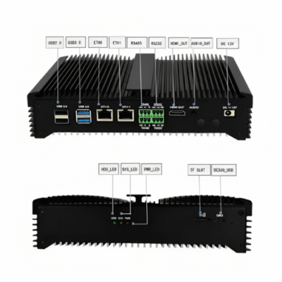 Embedded Industrial Edge AI Box with RK 3588, 8GB RAM and Extensive I/O Ports -Asset Track Pro